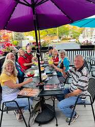 A group of us out at a Mexican Restaurant in Ohio