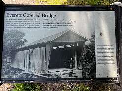 Everett Covered Bridge sign