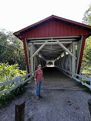 Donna at Everett Covered Bridge