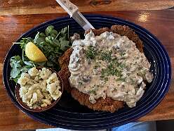 Pork schnitzel at Bahnhof