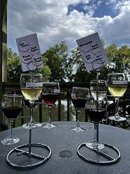 Wine tasting at Raven's Glenn Winery