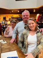 Al, Kathy and Fran at Lakeridge Winery