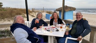 At Blue Parrot with Glenn and Terri