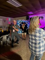 Mel dancing the night away