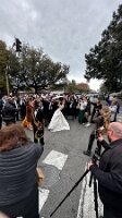 Nearing the end of the wedding march in NOLA - quite the site to see