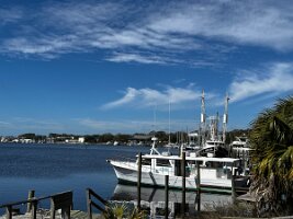 The marina in Carrabelle Beach, FL